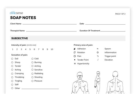 Soap Note Template Ideas